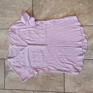3/$12 Sonoma vneck short sleeve rayon button top